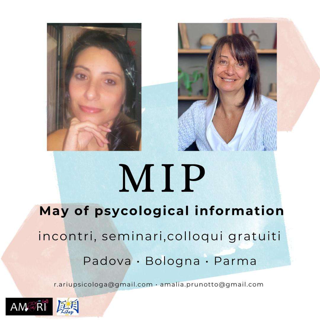 Psicologia a Maggio Amalia Prunotto e Roberta Ariu a Bologna Parma Padova
